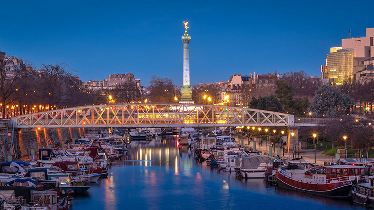 Bastille - Stadtpanorama