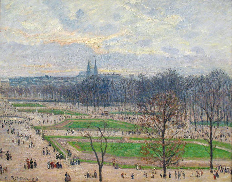 Jardin des Tuileries - Camille Pissarro Tuilerien Winternachmittag 