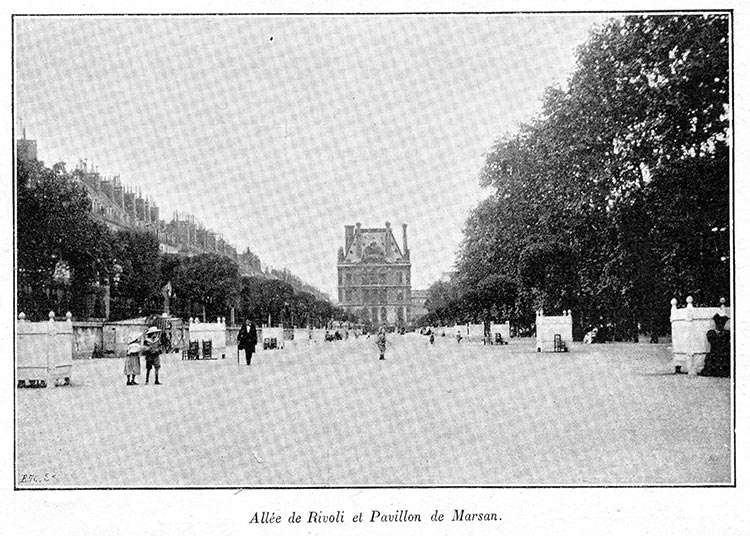 Jardin des Tuileries - Postkarte 1897 